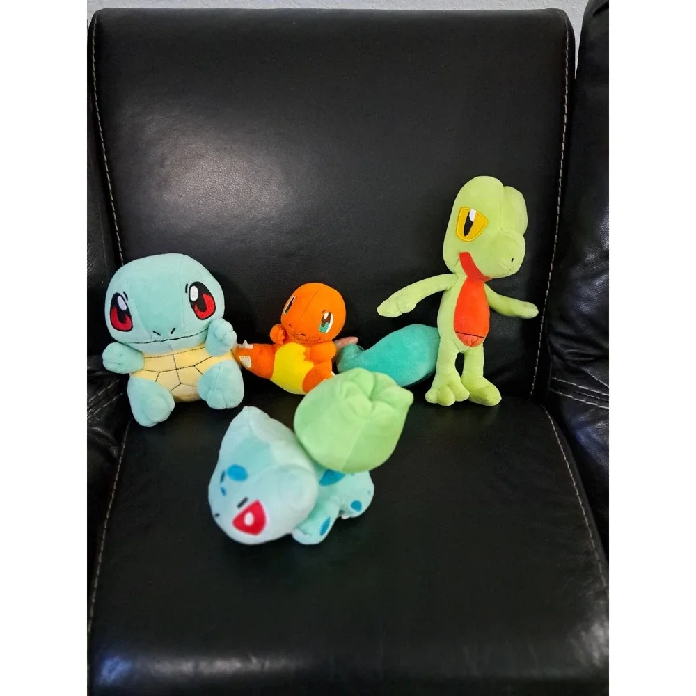 Squirtle Commander Bulbasaur Pokemon Plushies 4‎ pc Plush US Seller Lot